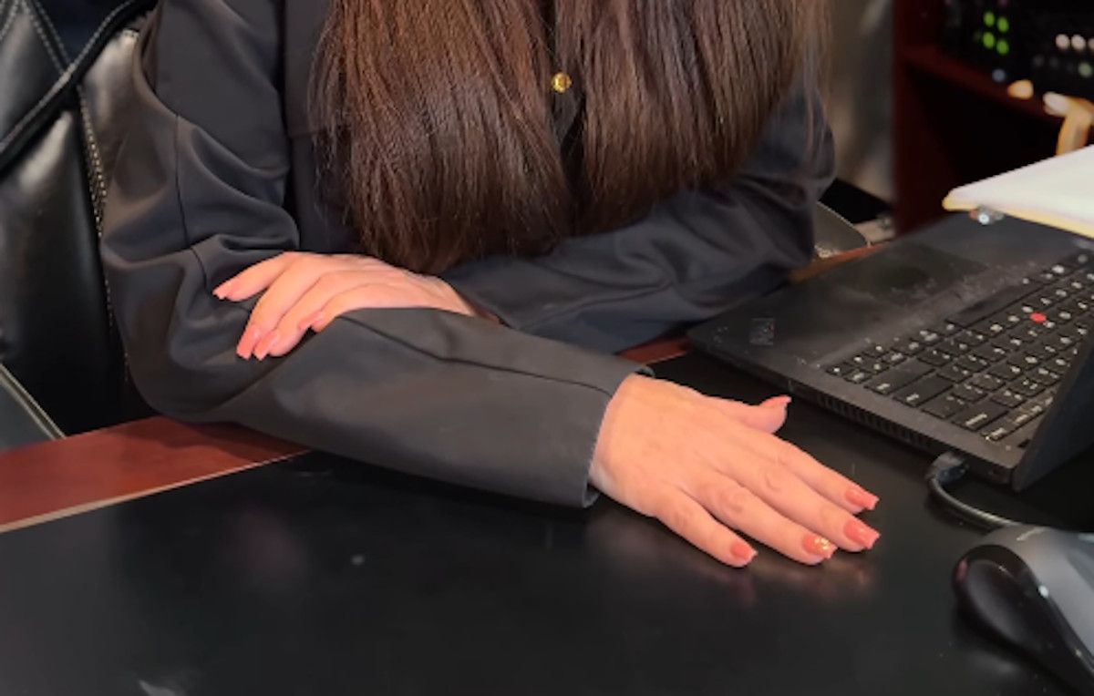 Una abogada en una imagen de redes sociales. 