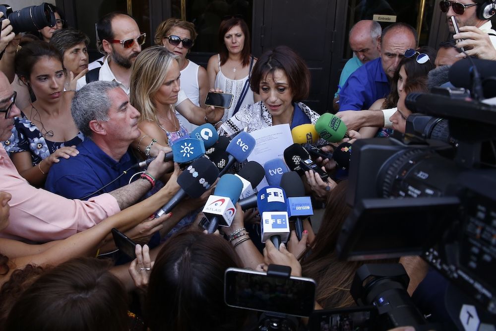 Juana Rivas, durante el proceso llevado a cabo años atrás.