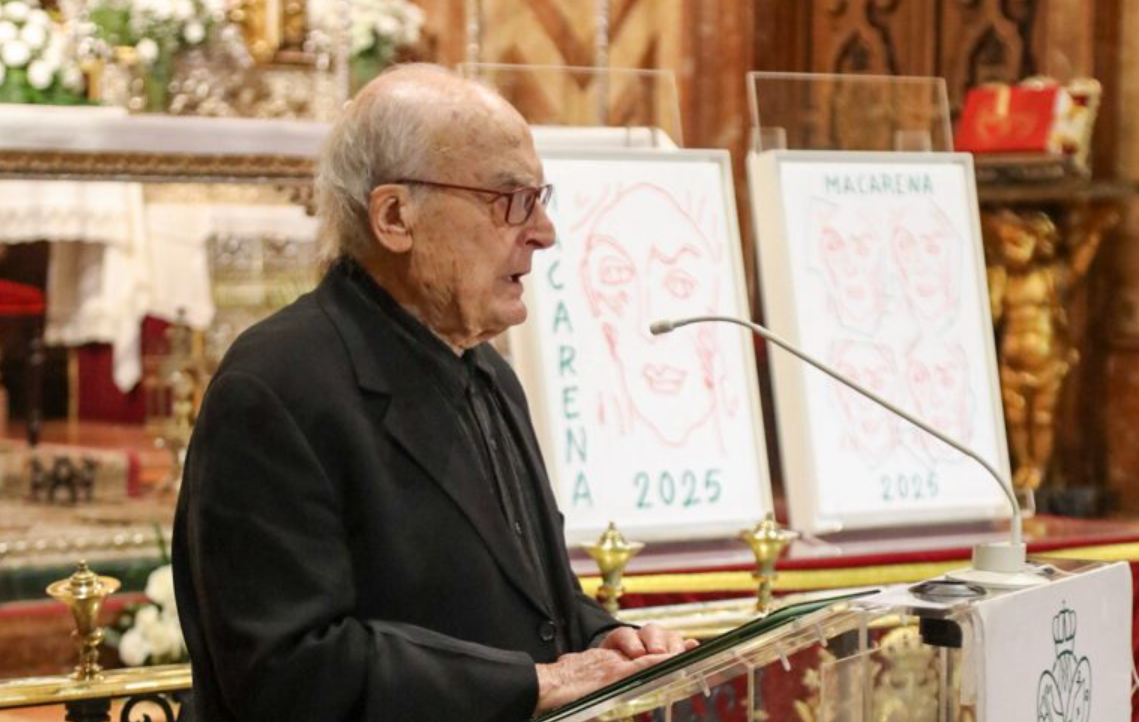 Luis Gordillo, autor del cartel de la Macarena.