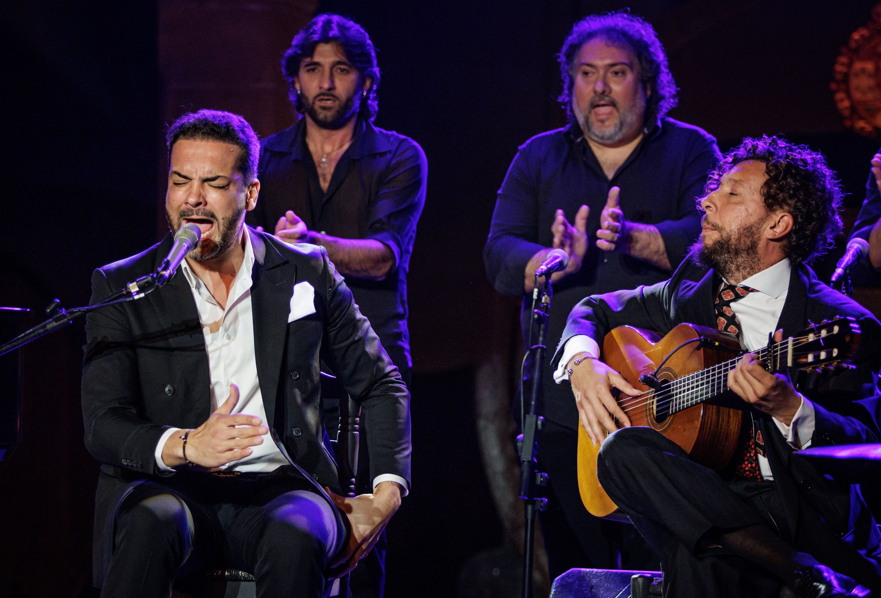 Jesús Méndez, durante la presentación de 'Quiero cantarte' en el 29 Festival de Jerez en la bodega 'Los Apóstoles.