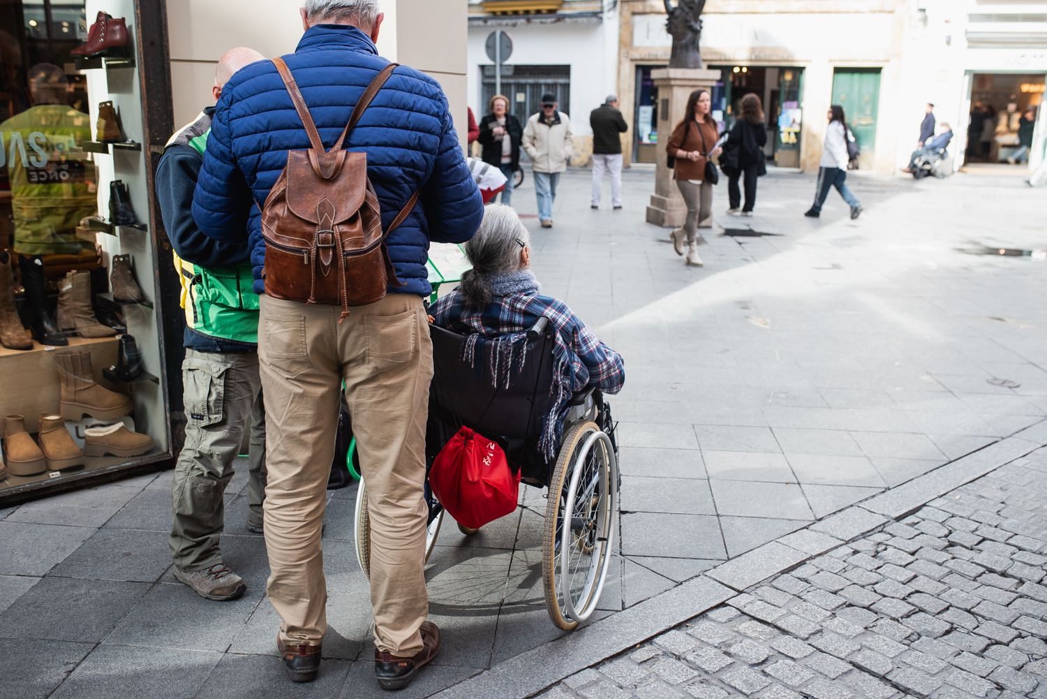 Una persona con ayuda a la dependencia.