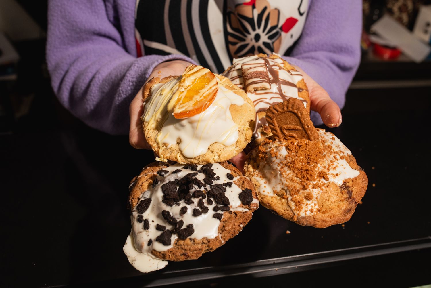 Algunas de las 'cookies' de Abuela Canalla, que acaba de abrir en Sevilla.