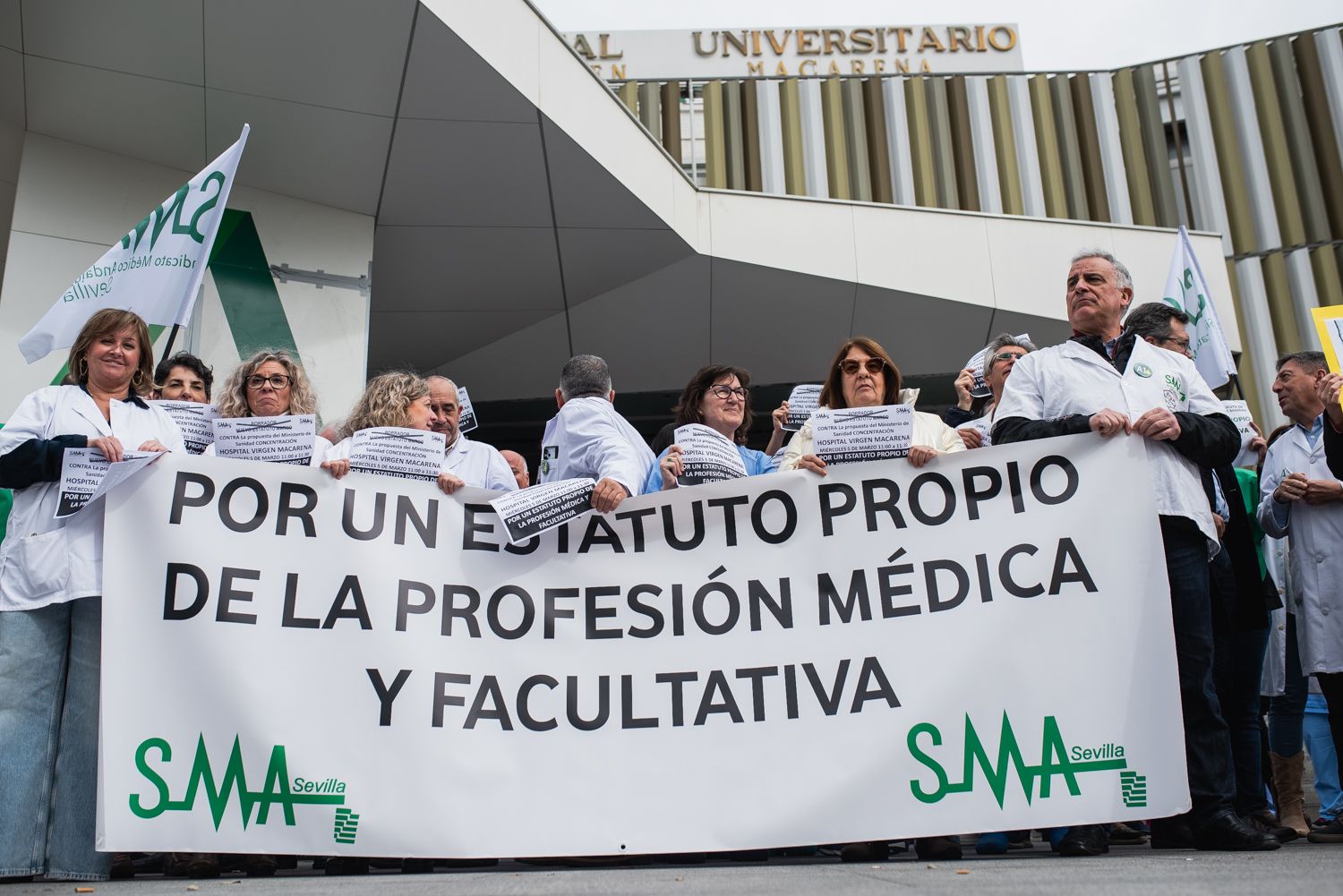 Una de las protestas del Sindicato Médico.