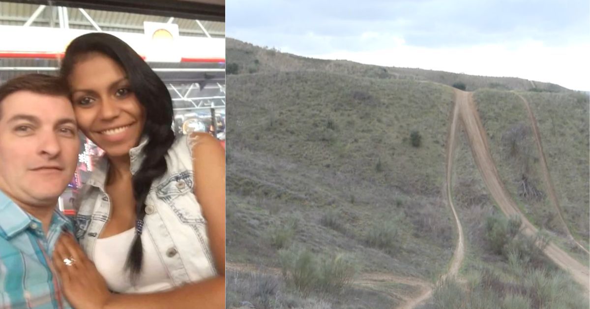 La Policía busca los restos de Heidi, en la imagen junto al 'Rey del Cachopo', en este paraje. La Policía busca los restos de Heidi, en la imagen junto al 'Rey del Cachopo', en este paraje.