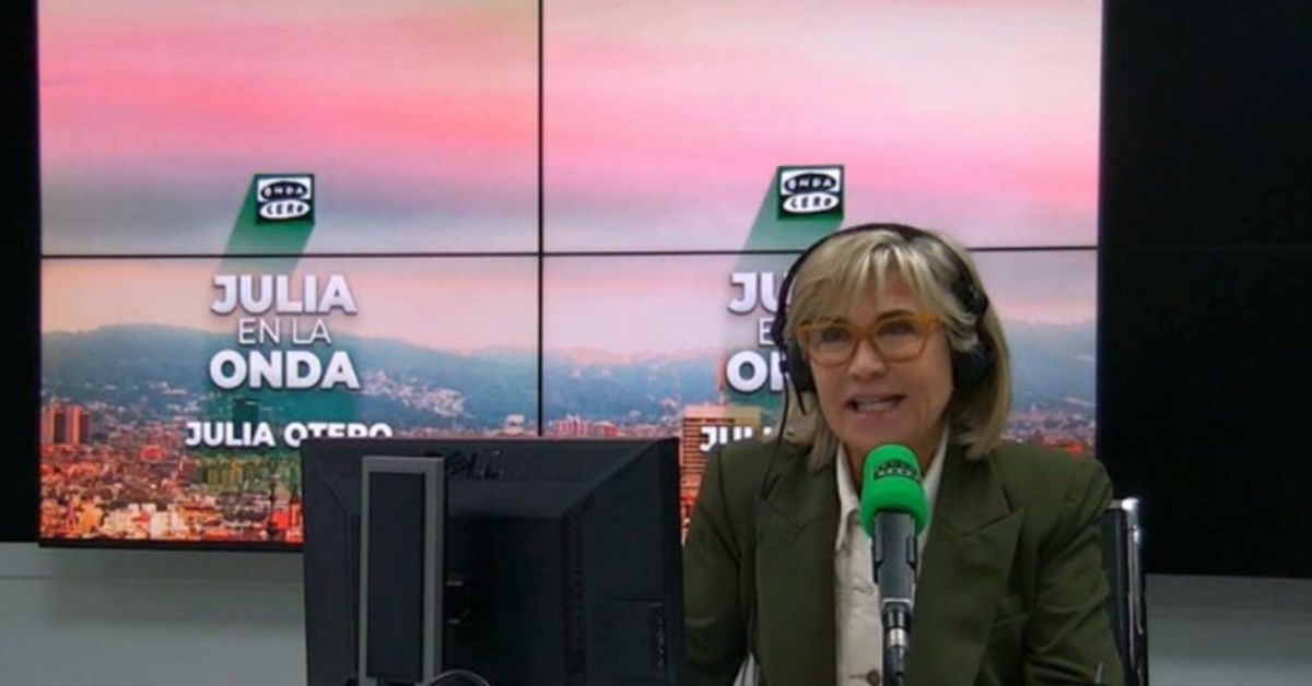 Julia Otero, durante su editorial de esta mañana en Onda Cero.