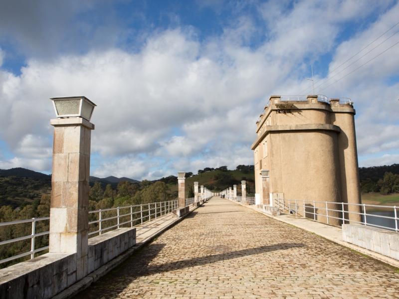 El embalse de El Pintado, en Cazalla de la Sierra.