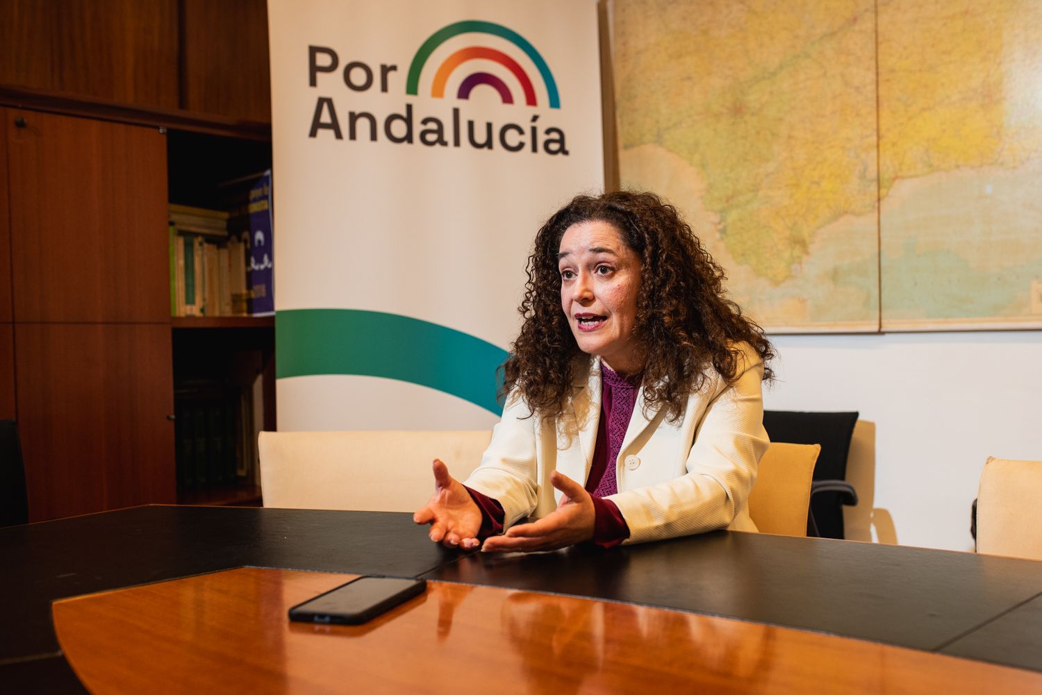 Inma Nieto en una entrevista para lavozdelsur.es