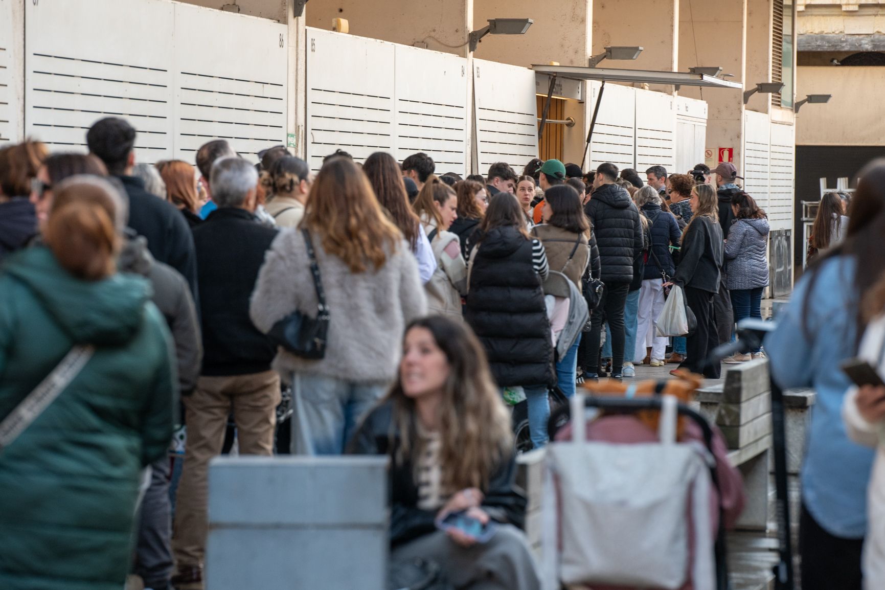 Un evento en el mercado central de abastos de Cádiz, en una imagen de archivo.