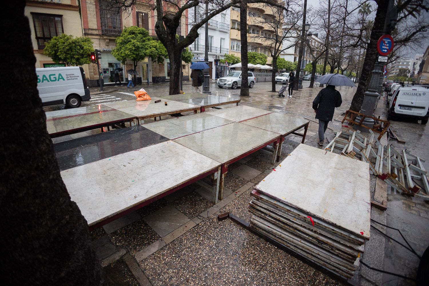 Los palcos de la Semana Santa de Jerez 2025 llegan al centro.