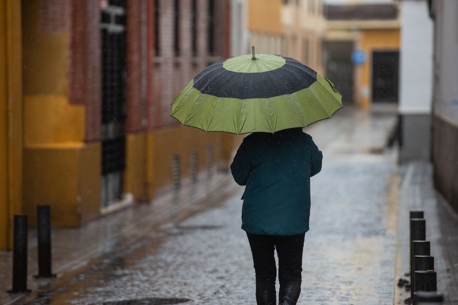 Un día de lluvia. Un día de lluvia.