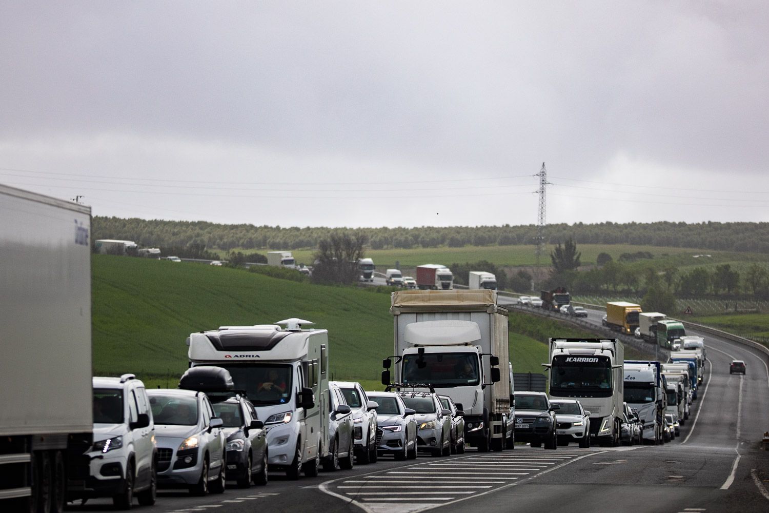 La N-IV a la altura de El Cuervo.