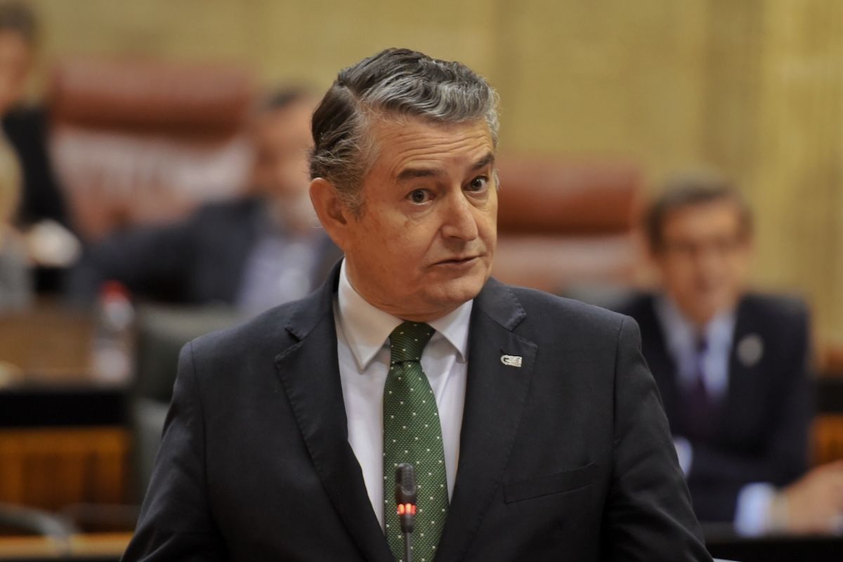 Antonio Sanz en el Parlamento de Andalucía.