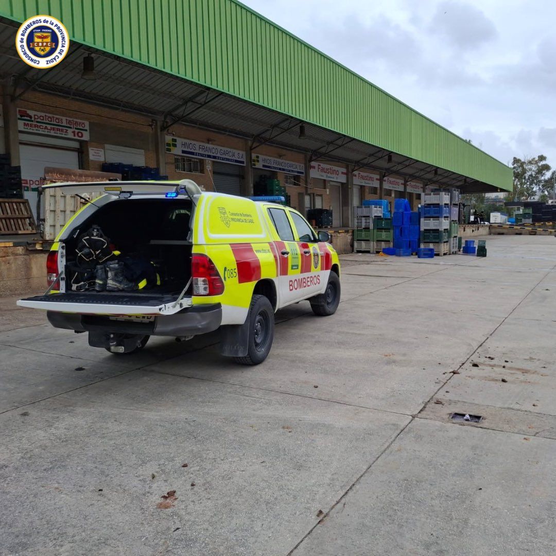 Dispositivo de bomberos en Mercajerez.