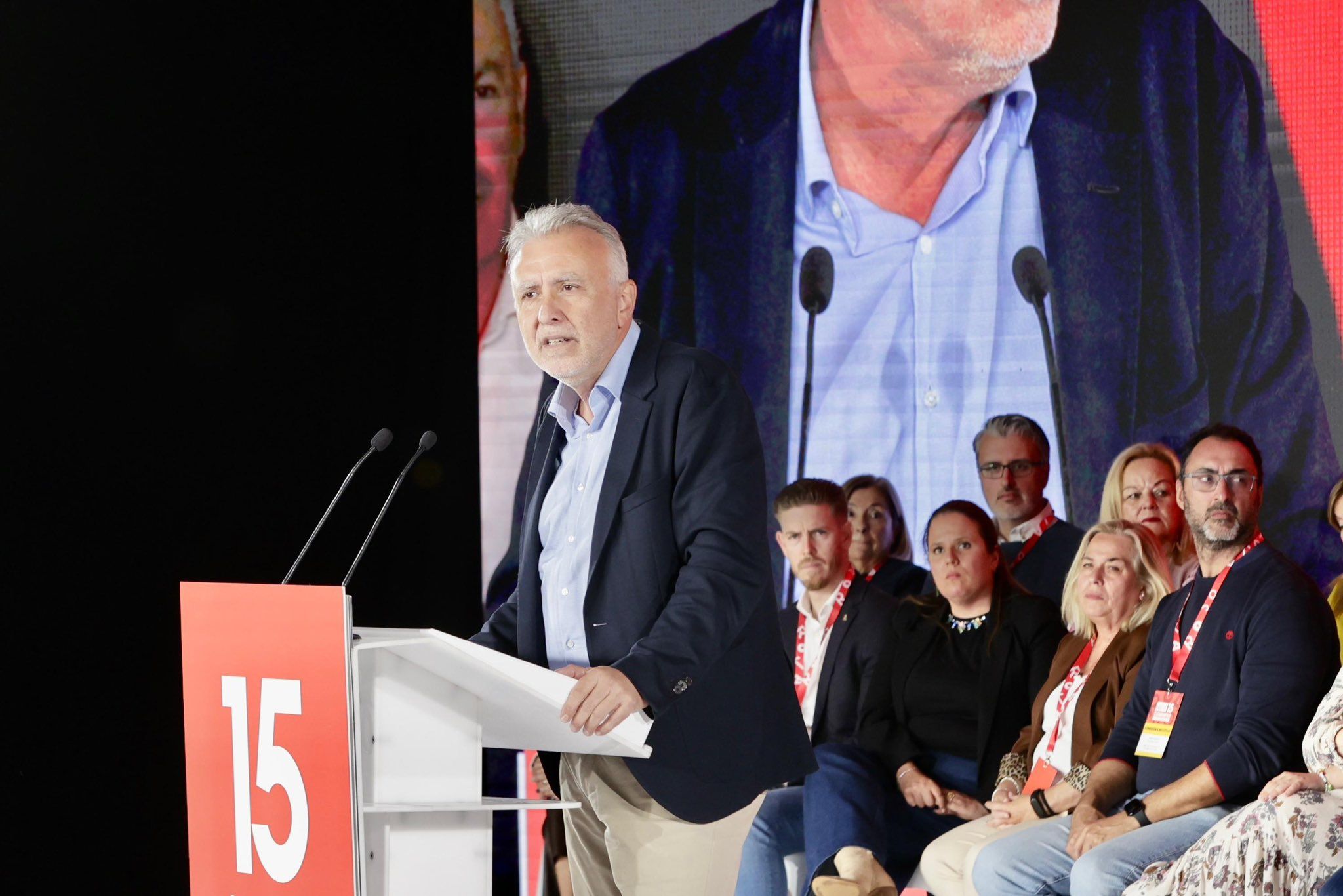 Víctor Ángel Torres en el acto de este domingo.