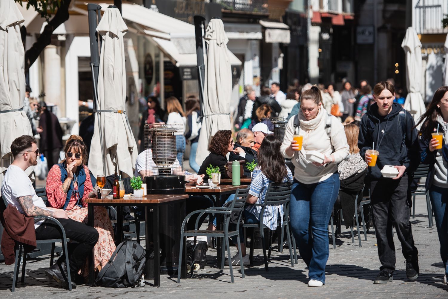 Un día soleado en Sevilla.