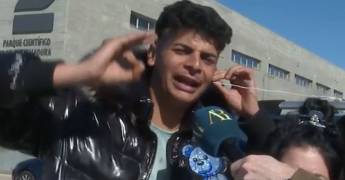 El padre de la niña muerta tras un tiroteo en Plasencia.   FOTO: TELECINCO