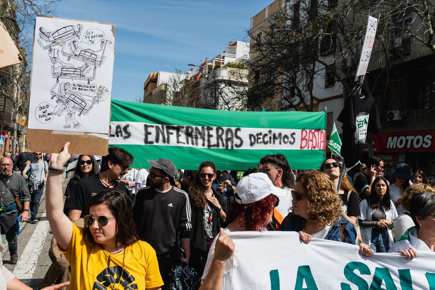 Una manifestación por la sanidad en Sevilla. Una manifestación por la sanidad en Sevilla.