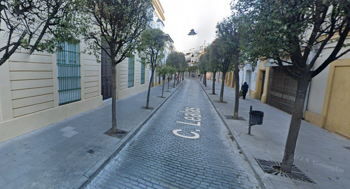 Calle Lealas, zona donde ocurrieron los hechos.