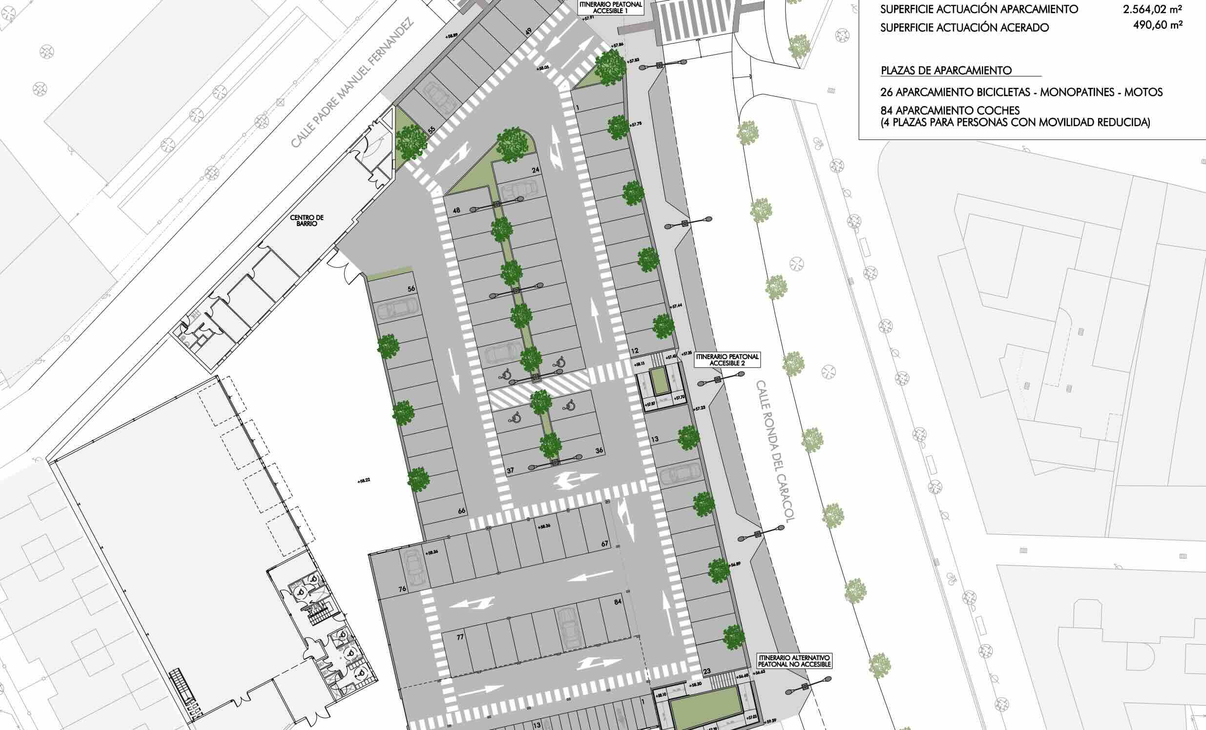 El nuevo aparcamiento disuasorio en el Taller de Fiestas, antes de final de año.
