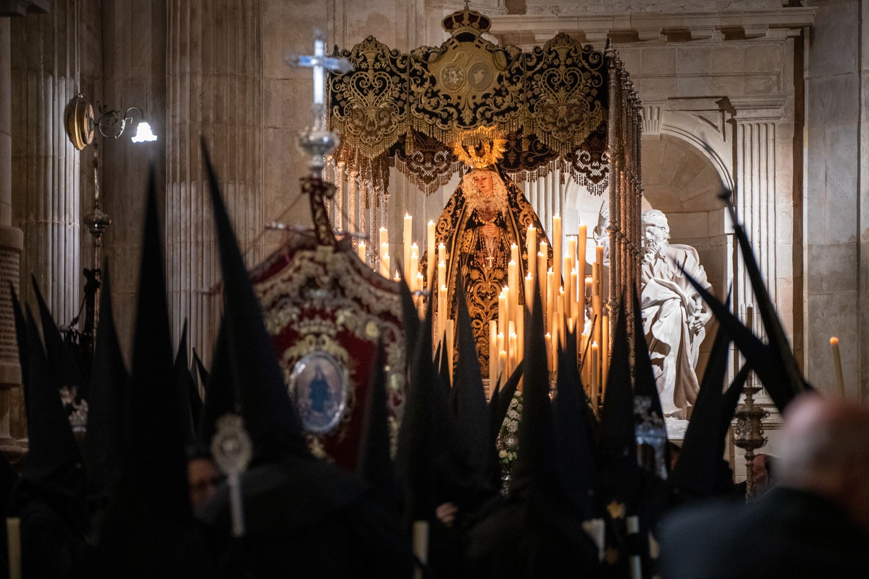 Dolores en Catedral, durante la pasada Semana Santa en Cádiz.