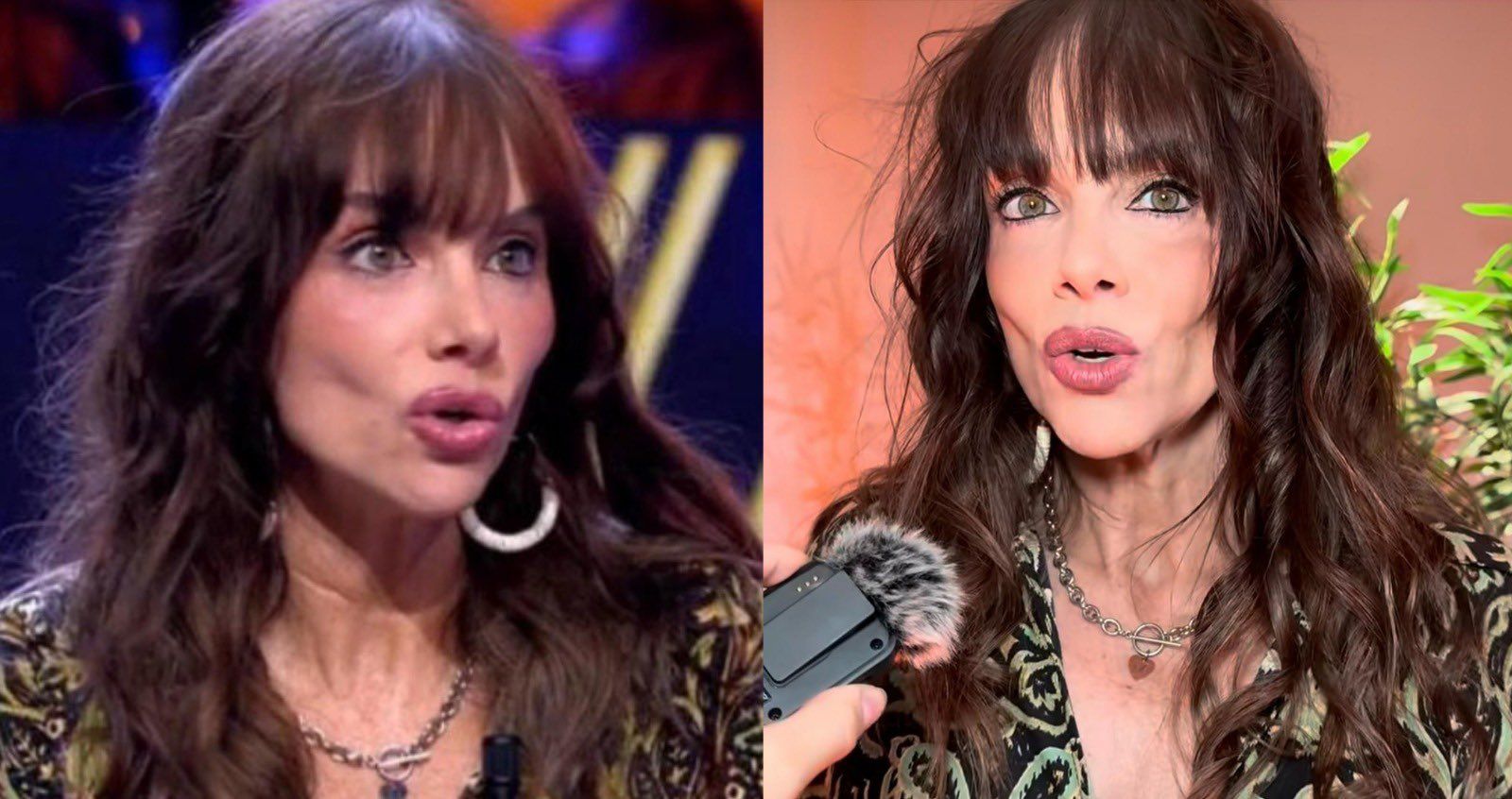 La actriz Beatriz Rico, con las dos imágenes que han recibido odio sobre su físico.