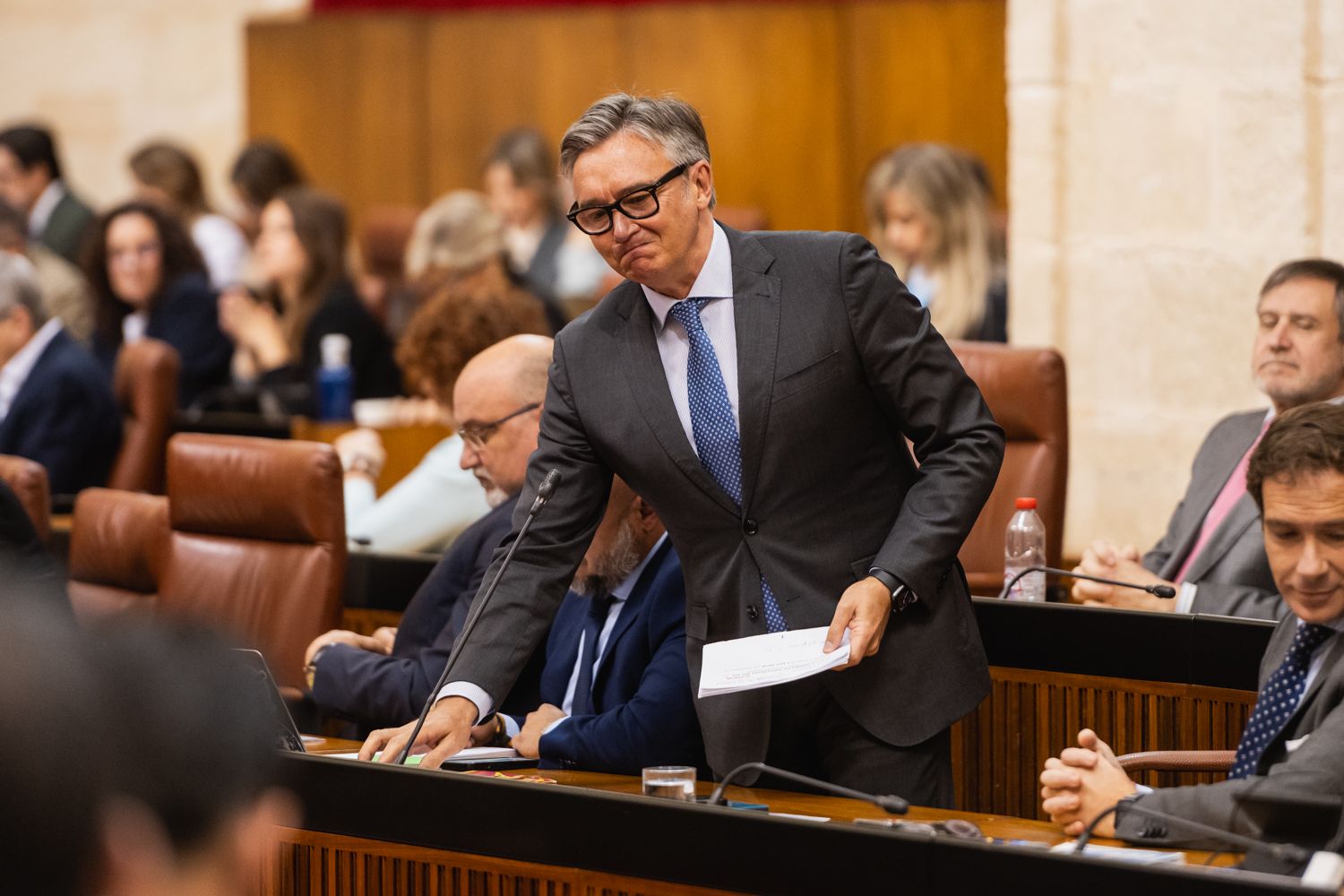 Manuel Gavira, en una sesión en el Parlamento.