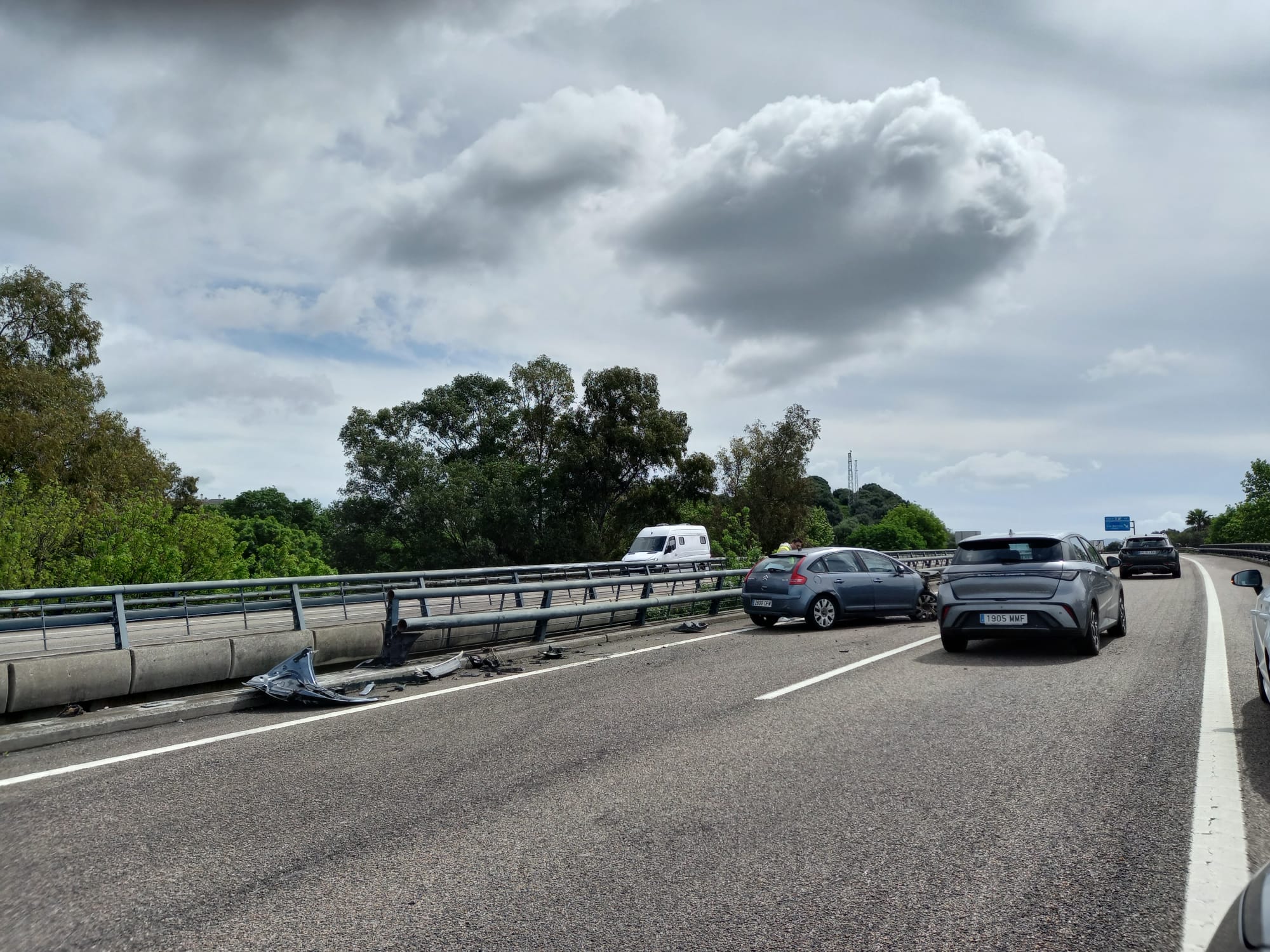 Accidente en la autovía Jerez-Los Barrios.