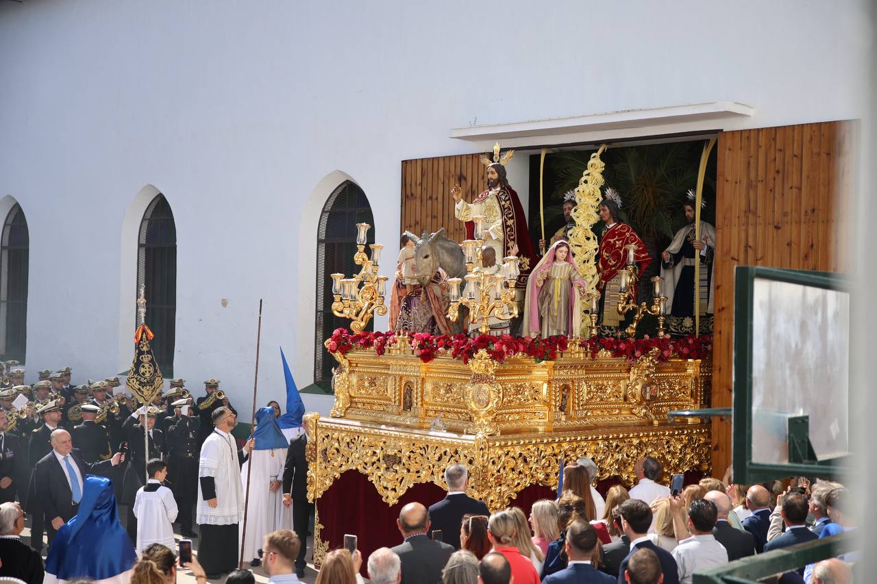 El paso de misterio de Cristo Rey en el Domingo de Ramos en una imagen de archivo. 