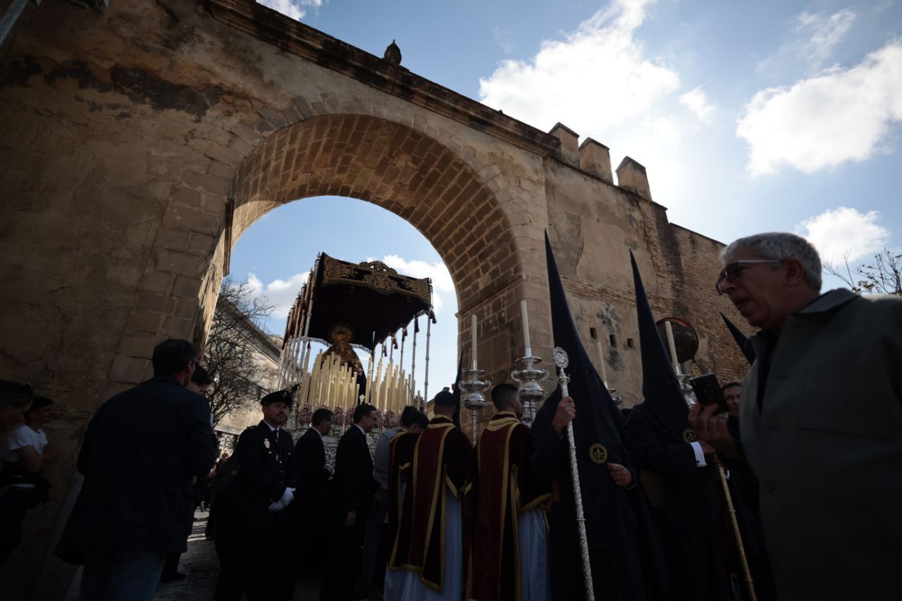 Una imagen del Domingo de Ramos de la Semana Santa 2025 en Jerez.