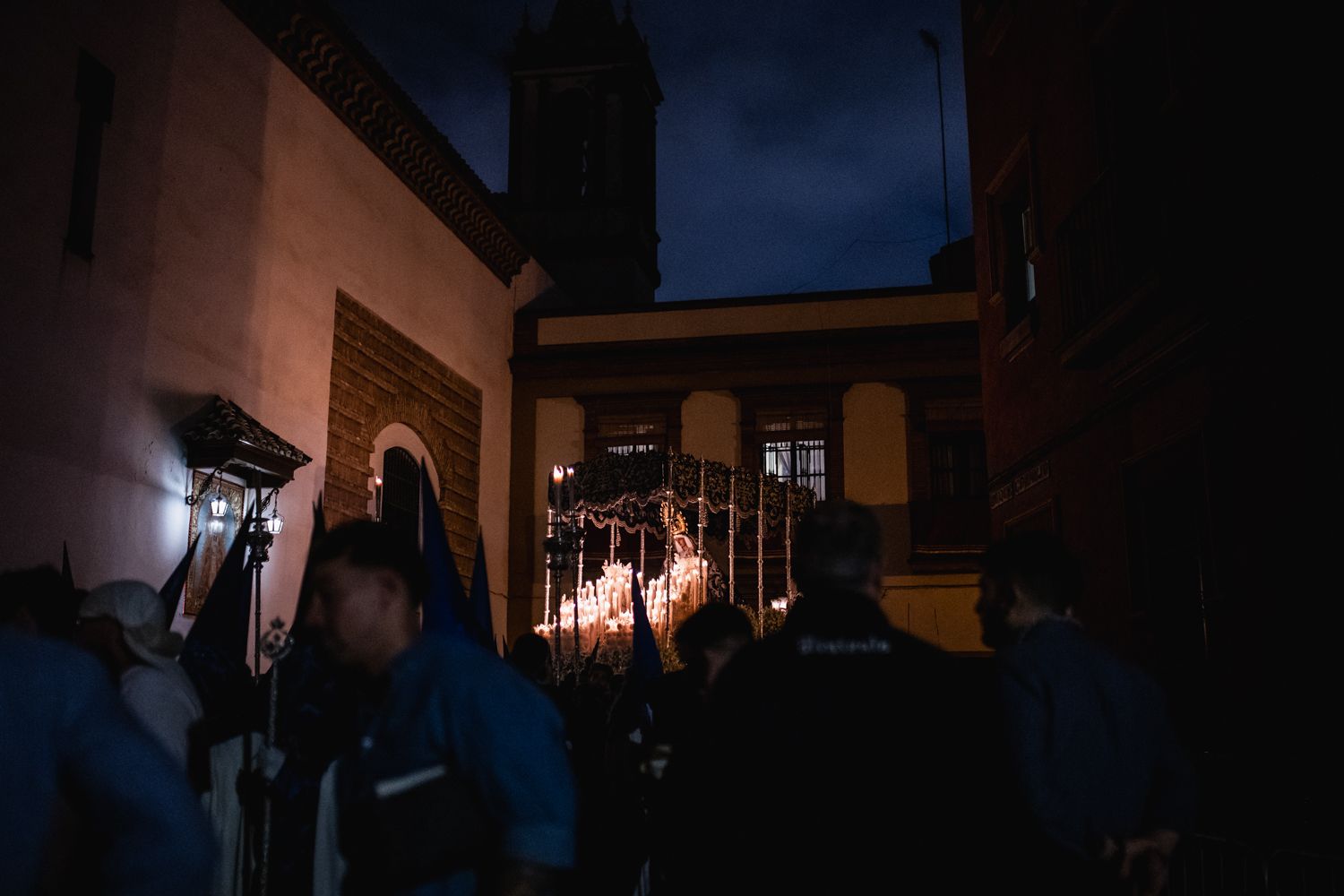 La Hiniesta en su recorrido de vuelta este Domingo de Ramos.