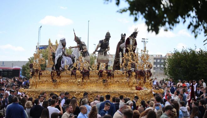 El misterio del Soberano Poder de Jerez, el Miércoles Santo de 2025.  JUAN CARLOS TORO 