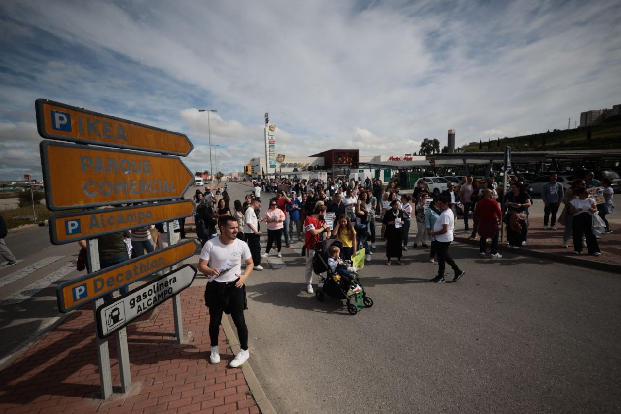 Una protesta por la ZGAT en Jerez. Una protesta por la ZGAT en Jerez.