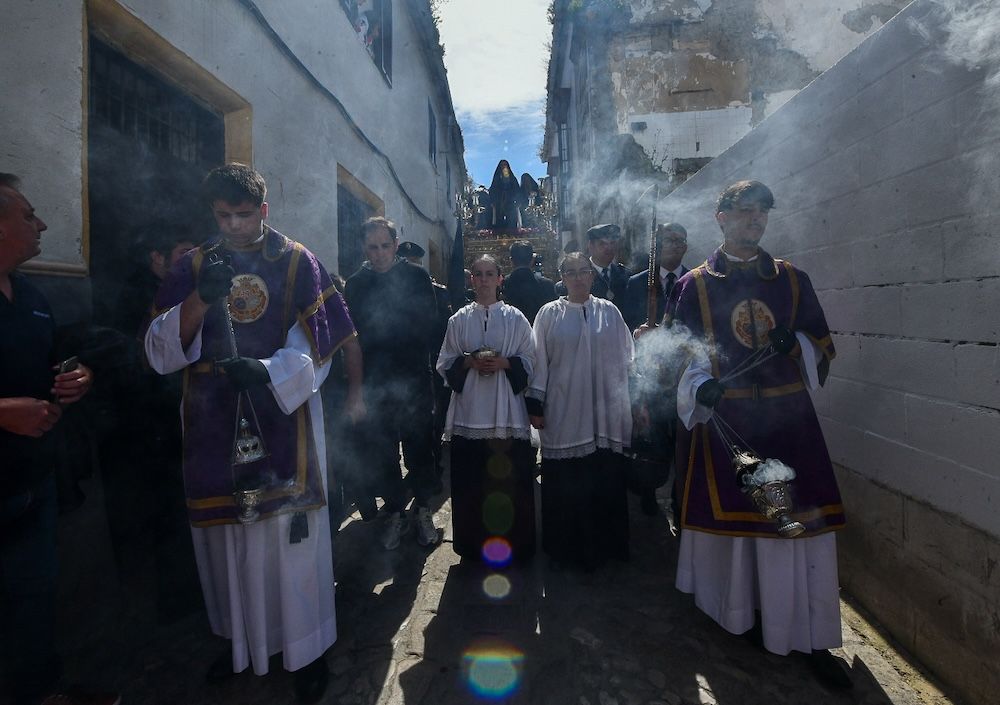 La hermandad en la salida procesional del pasado Sábado Santo.