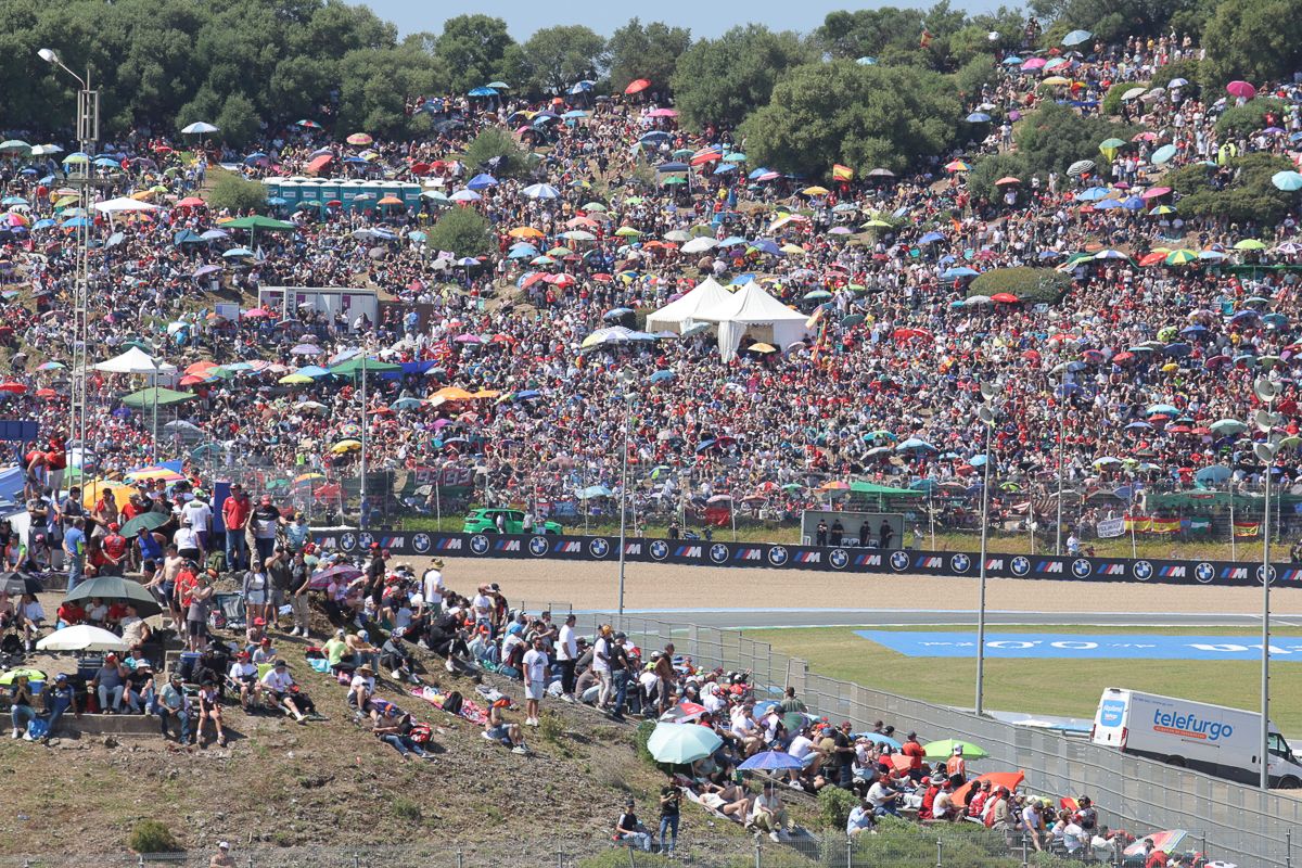 El Mundial de MotoGP en el Circuito de Jerez. El Mundial de MotoGP en el Circuito de Jerez.