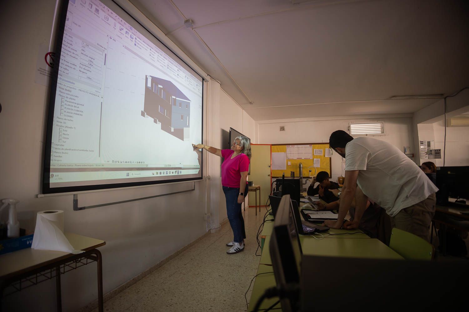 Un aula en un centro educativo de Andalucía.