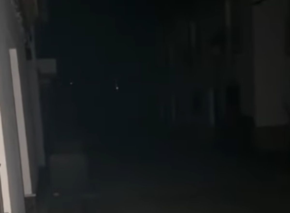 A oscuras en una calle en una imagen de archivo.