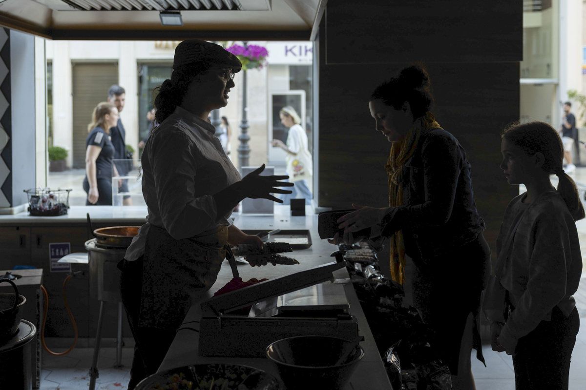 Apagón en un bar de Málaga.