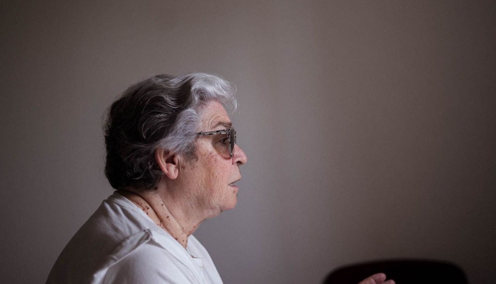 La gaditana, durante la entrevista.