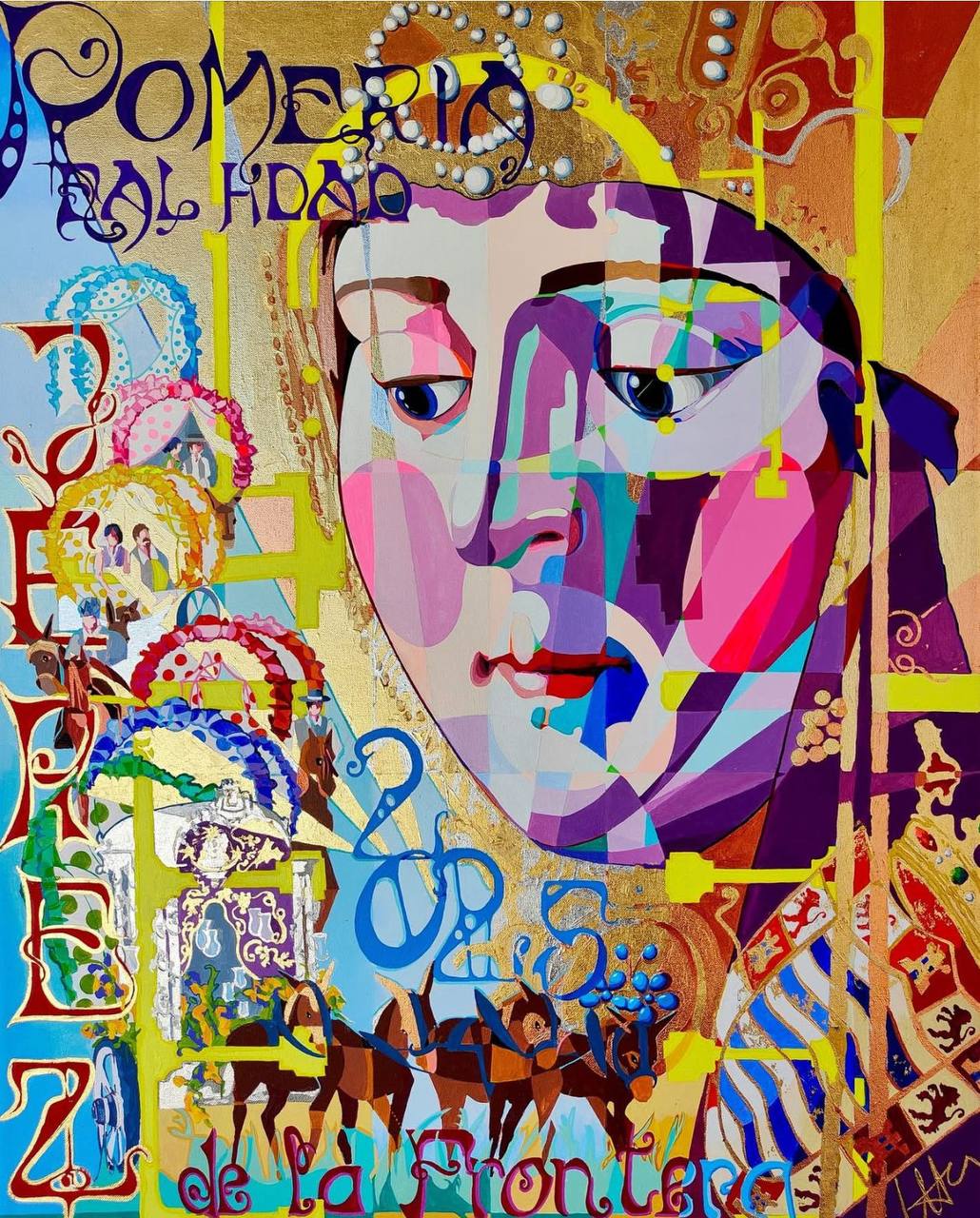 Cartel de la hermandad del Rocío de Jerez. copia