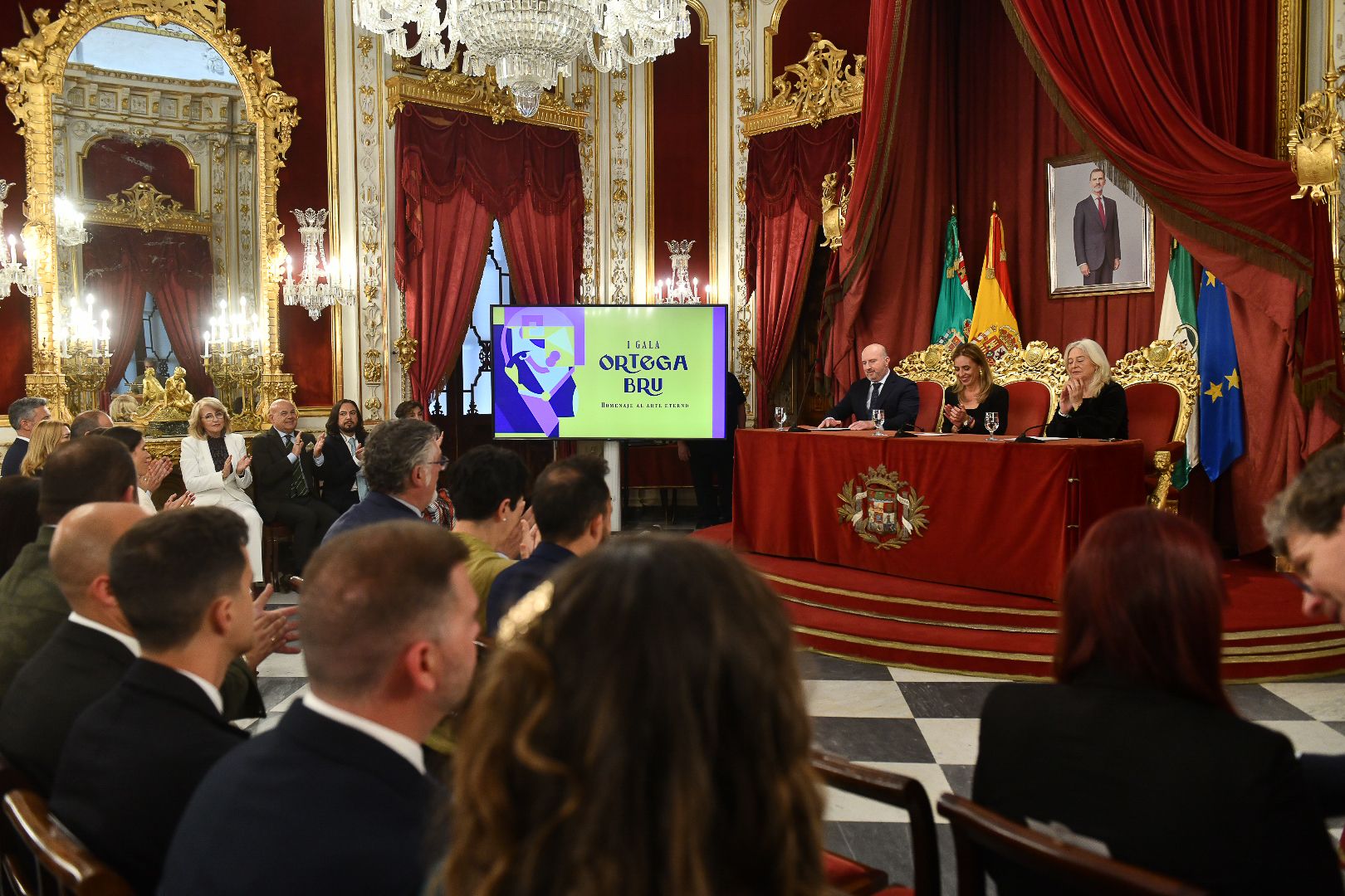 Entrega de los galardones Ortega Bru en la Diputación.