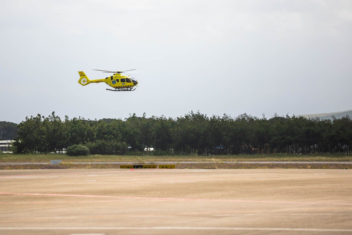 Helicóptero medicalizado en una imagen de archivo. Helicóptero medicalizado en una imagen de archivo.