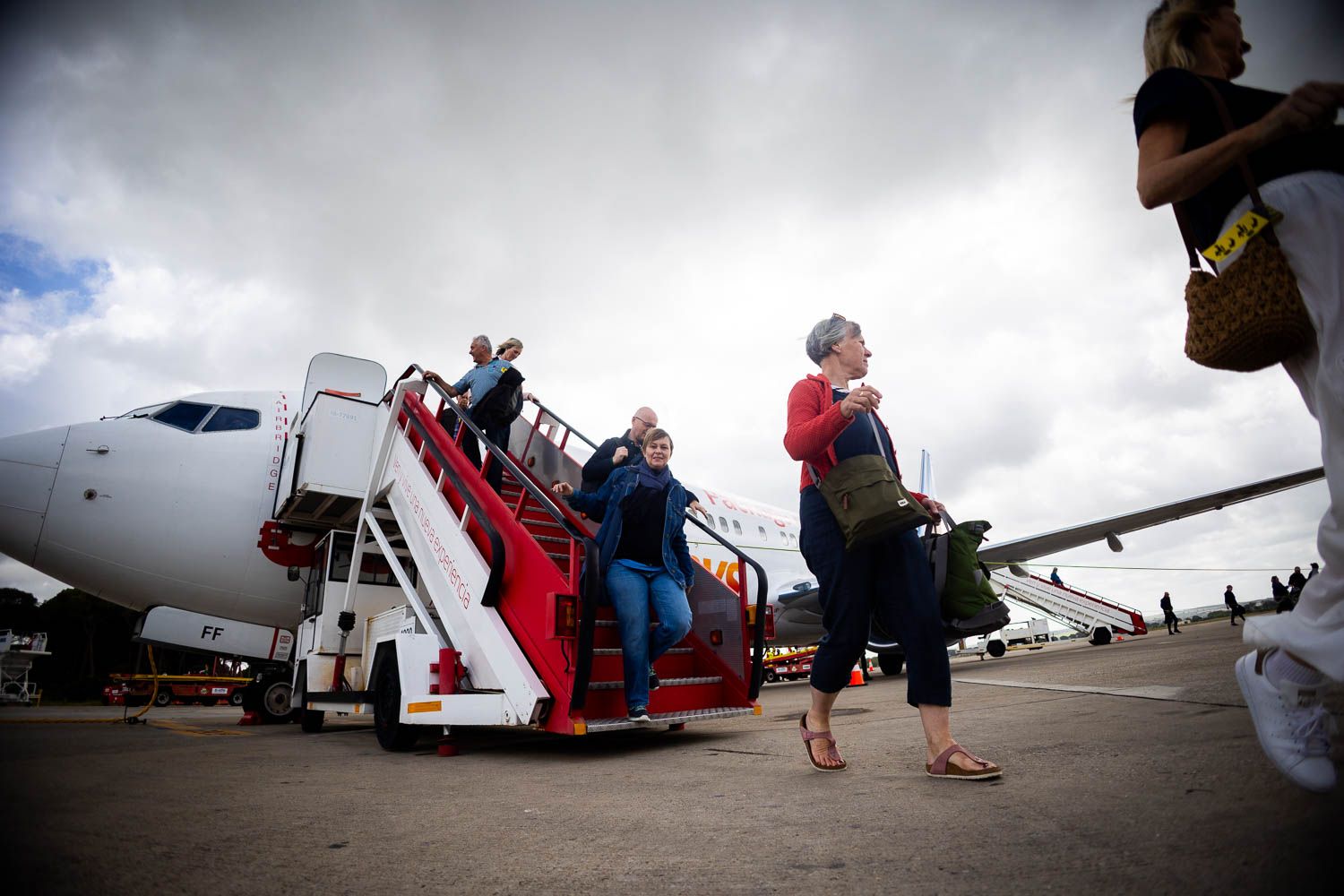 Avión de Jet2.com en el aeropuerto de Jerez.