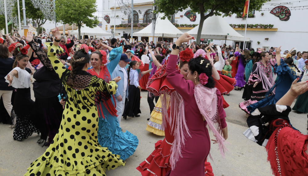 Sevillanas para inaugurar la Feria de Primavera.