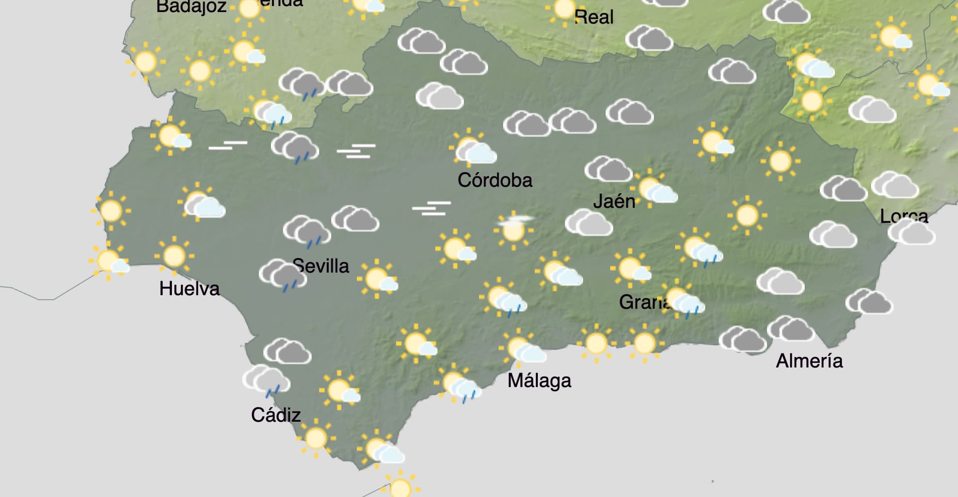 El tiempo sábado 3 de mayo en Andalucía. El tiempo sábado 3 de mayo en Andalucía.