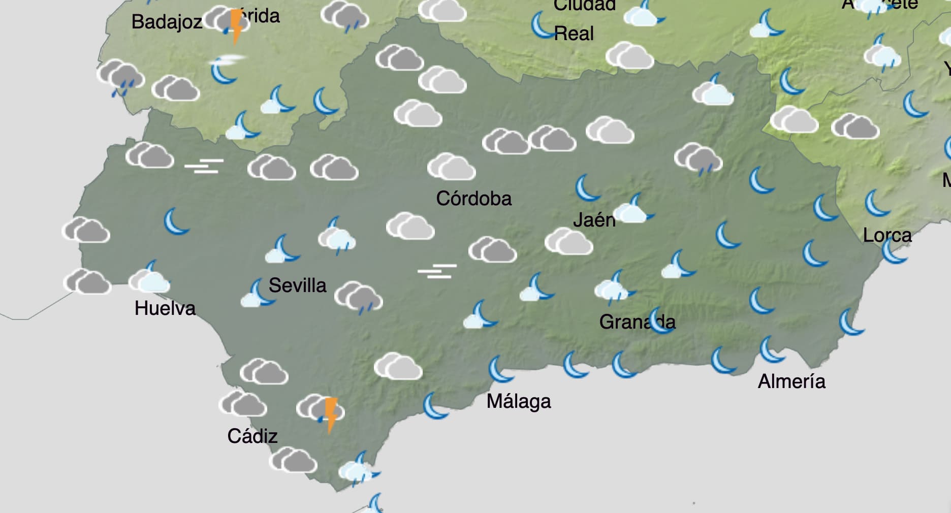 El tiempo domingo 4 de mayo