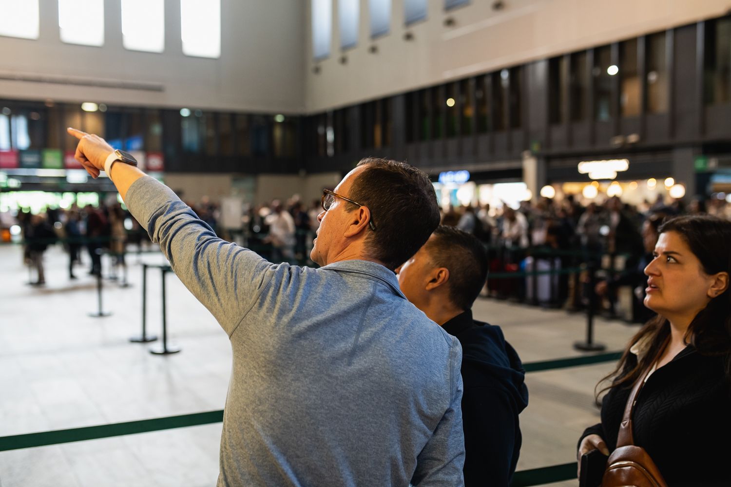 Estación de Santa Justa en un momento de afluencia.