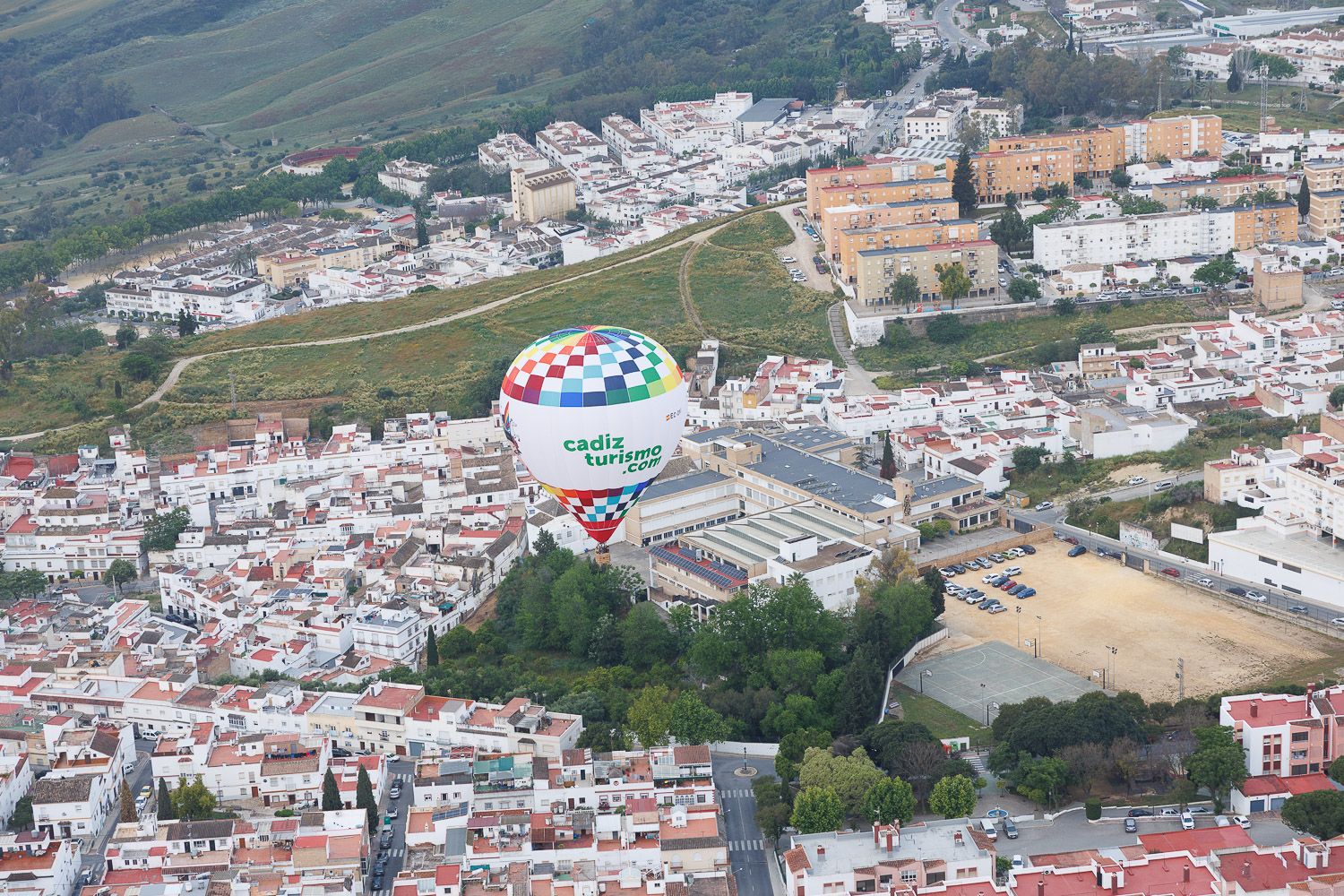 Las vistas del globo aerostático en Arcos.