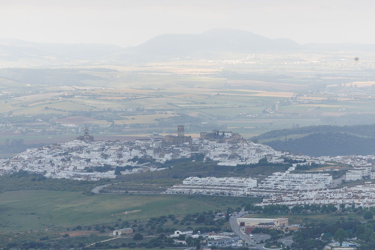 Las vistas de la Sierra, a primera hora de la mañana del miércoles.