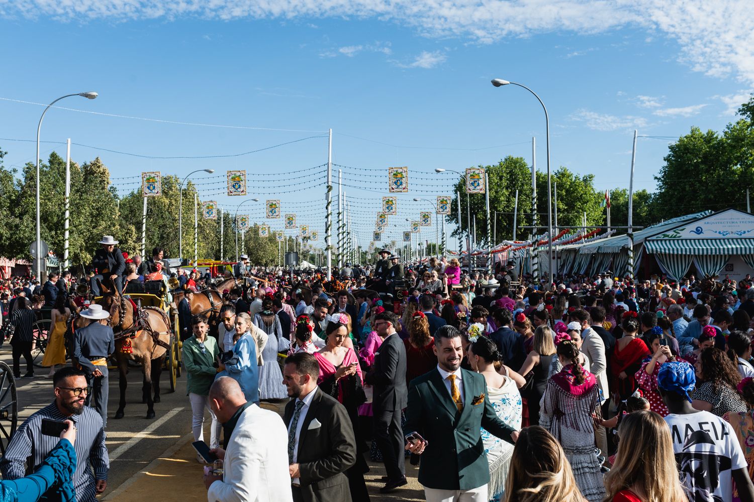 Un día en la Feria de Sevilla de 2025.