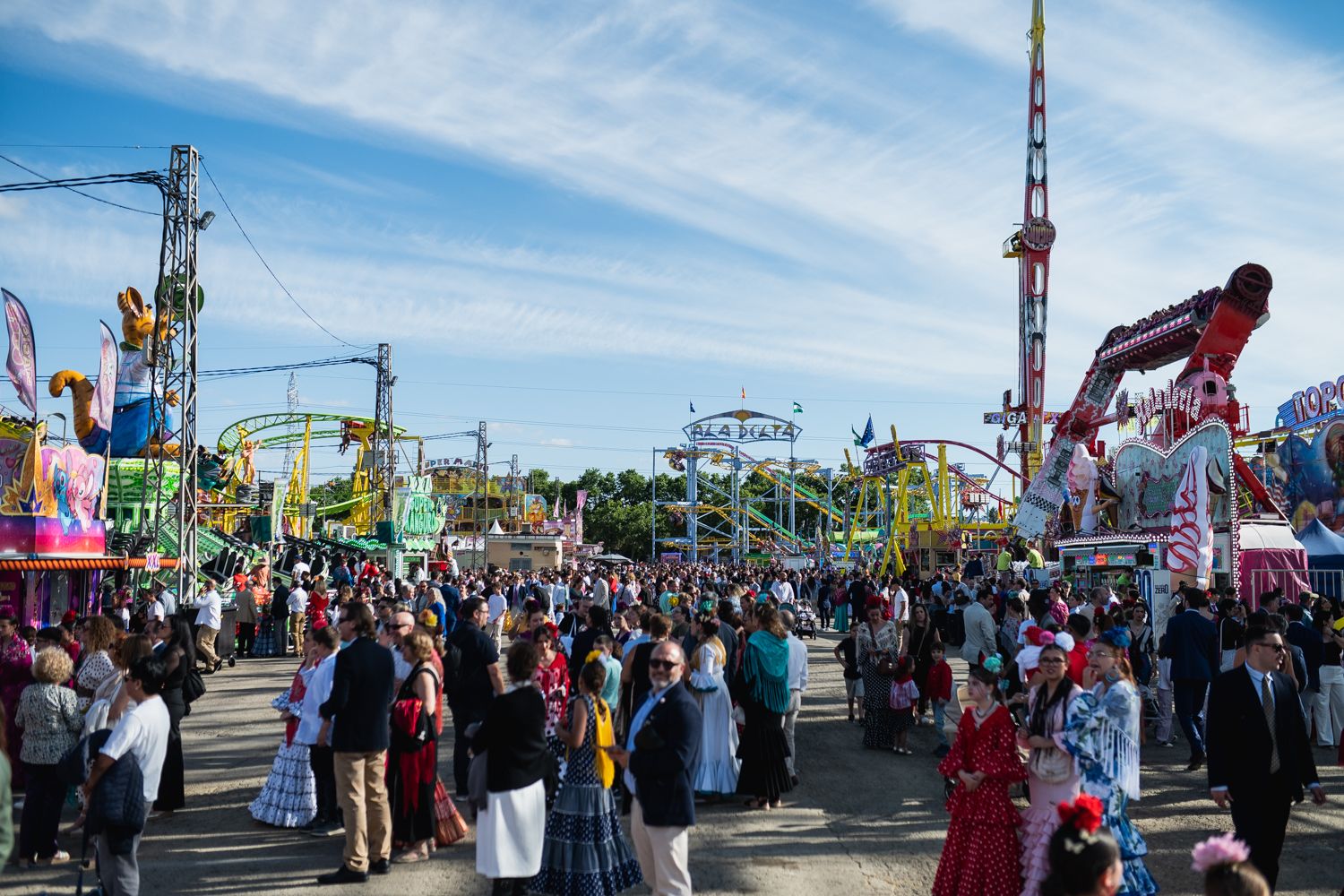 Imágenes del viernes de Feria de Sevilla.
